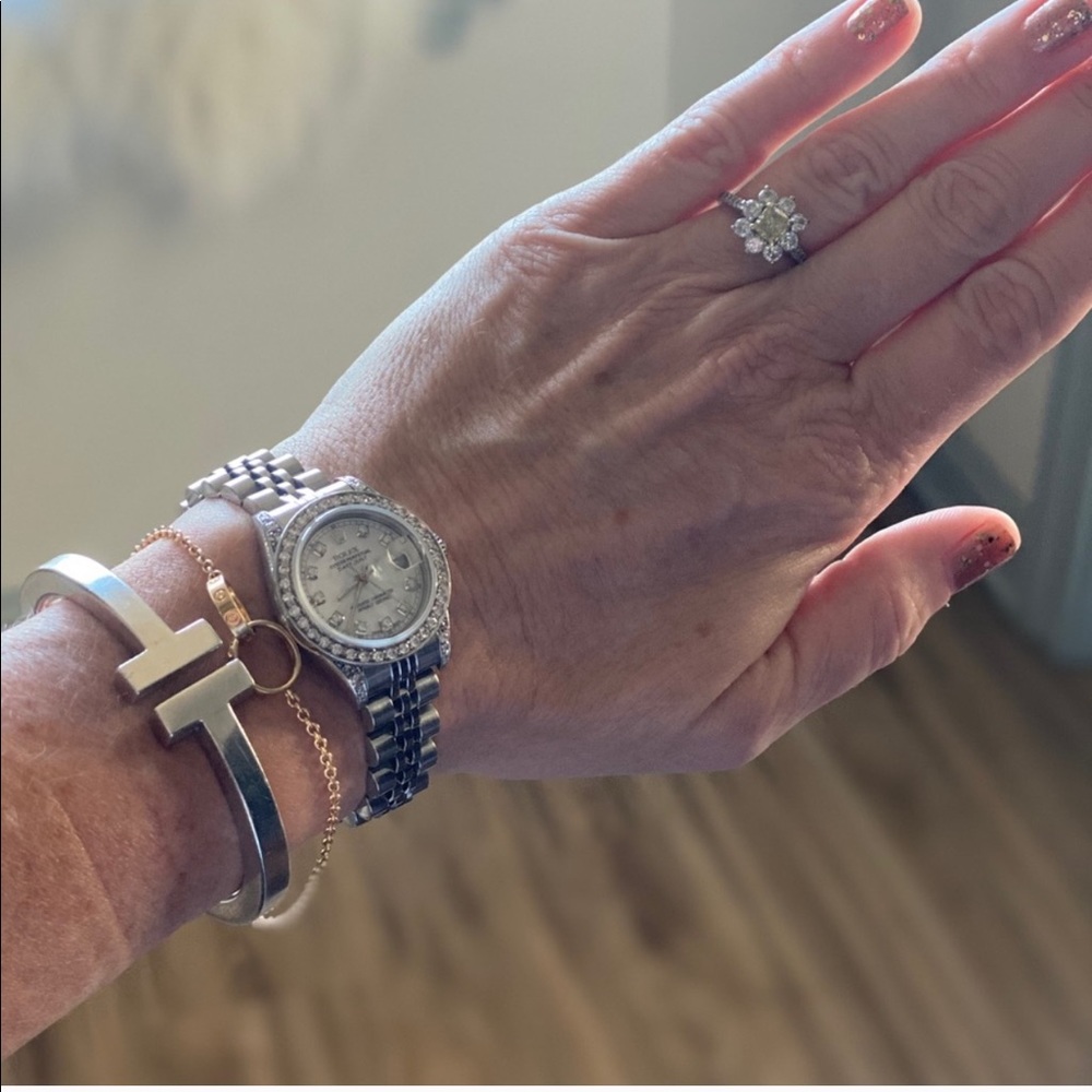 ❌SOLD TRADESY❌Tiffany Sterling Silver T Bracelet